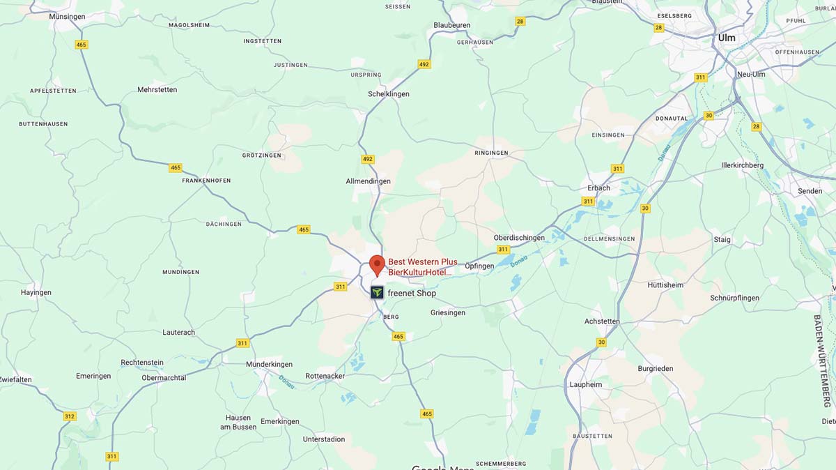 Karte Standort Ulm